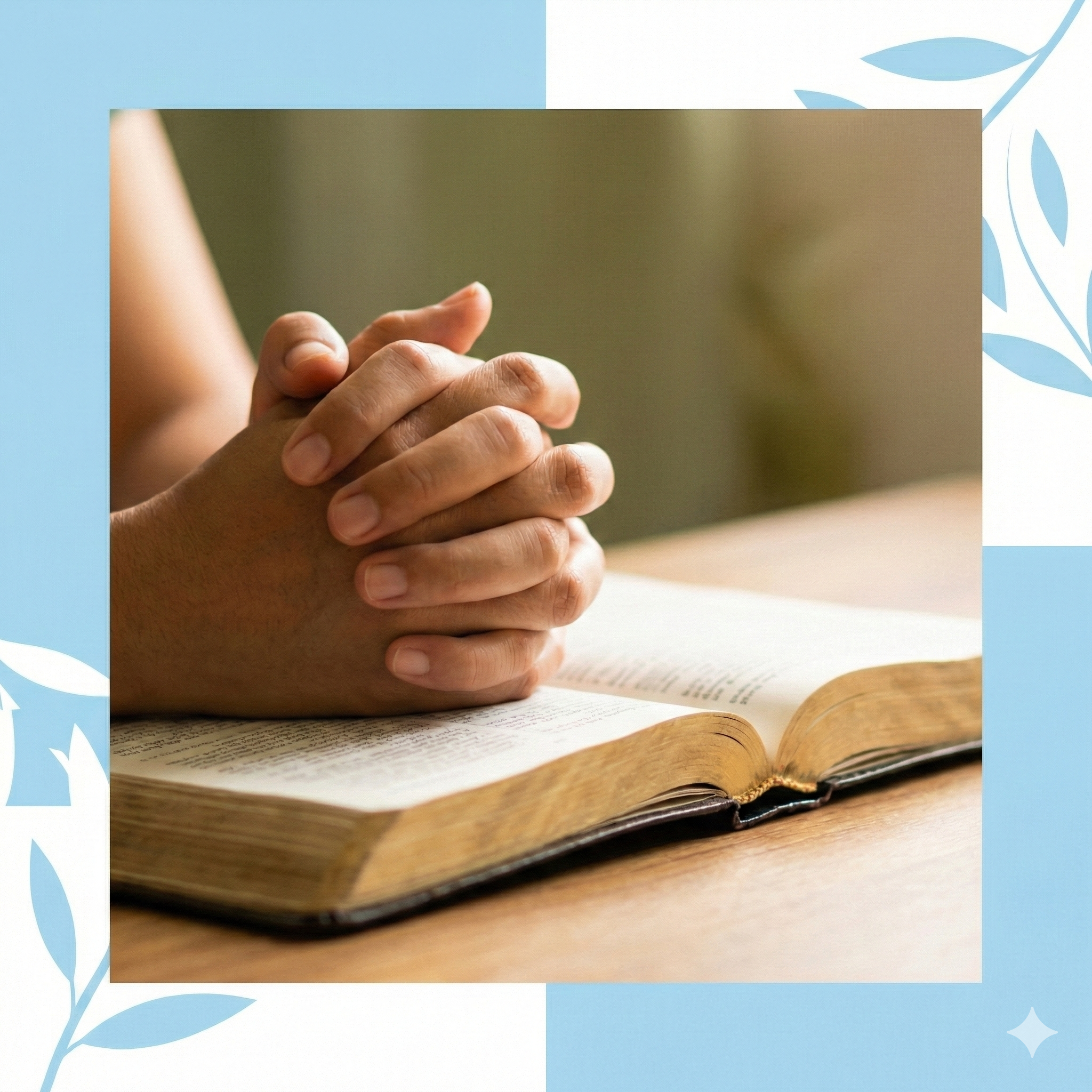Group of people praying together
